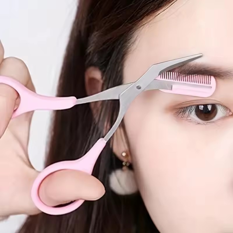 Electric Razor - Безопасные ножницы для бровей с расческой,