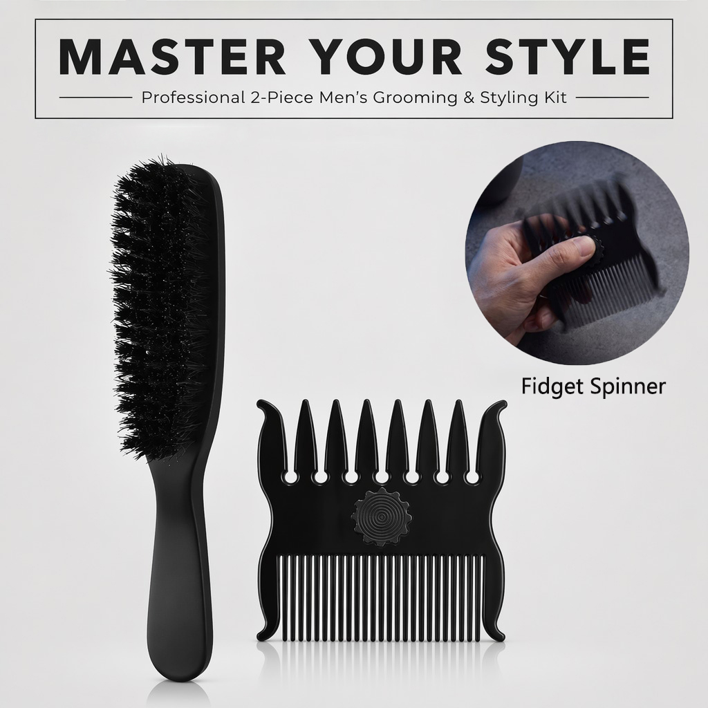 Men'S Grooming Hairstyles - Набор из 1/2 шт. расчесок для