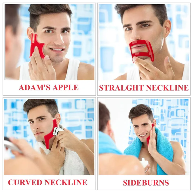 2/4 шт., мужские расчески для  – обзор и цена Beard Trimmer