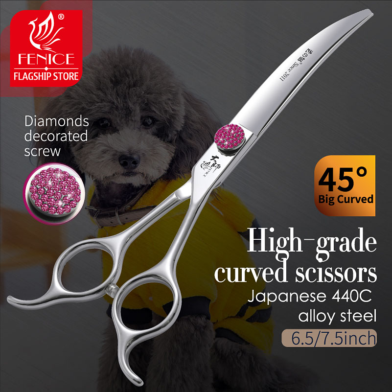 Супер изогнутые ножницы Fenice – обзор и цена Grooming Scissors