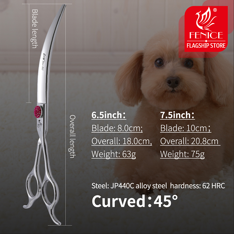 Супер изогнутые ножницы Fenice – обзор и цена Grooming Scissors
