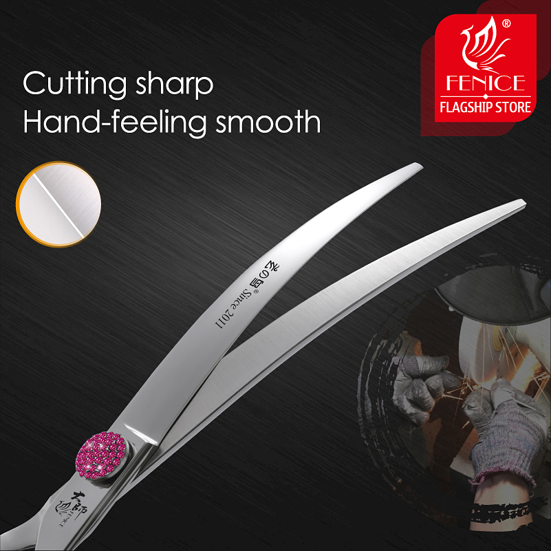 Супер изогнутые ножницы Fenice – обзор и цена Grooming Scissors
