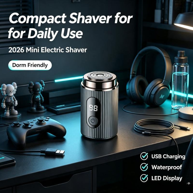 Мини-электробритва 2026, порта – обзор и цена Mens Grooming Travel Kit