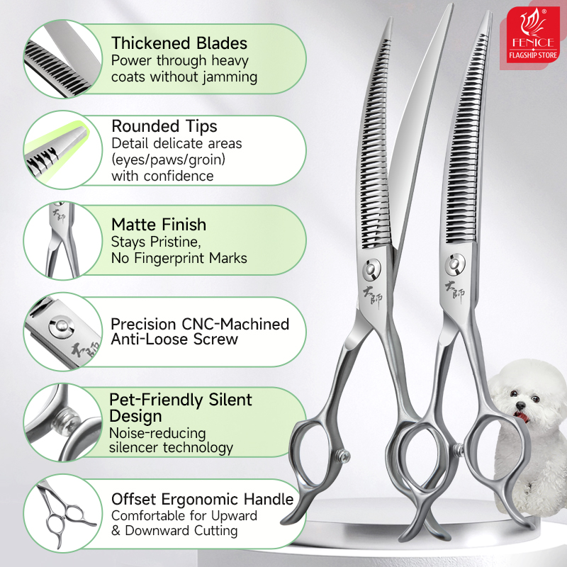 Профессиональные изогнутые нож – обзор и цена Grooming Scissors