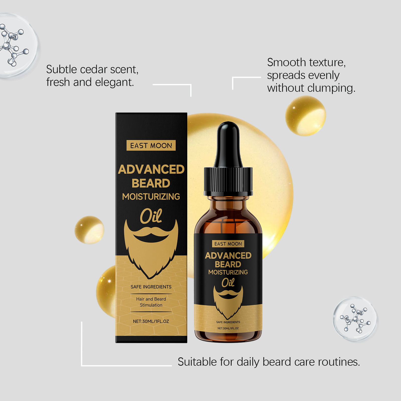 Масло для бороды East Moon Ros – обзор и цена Beard Oil