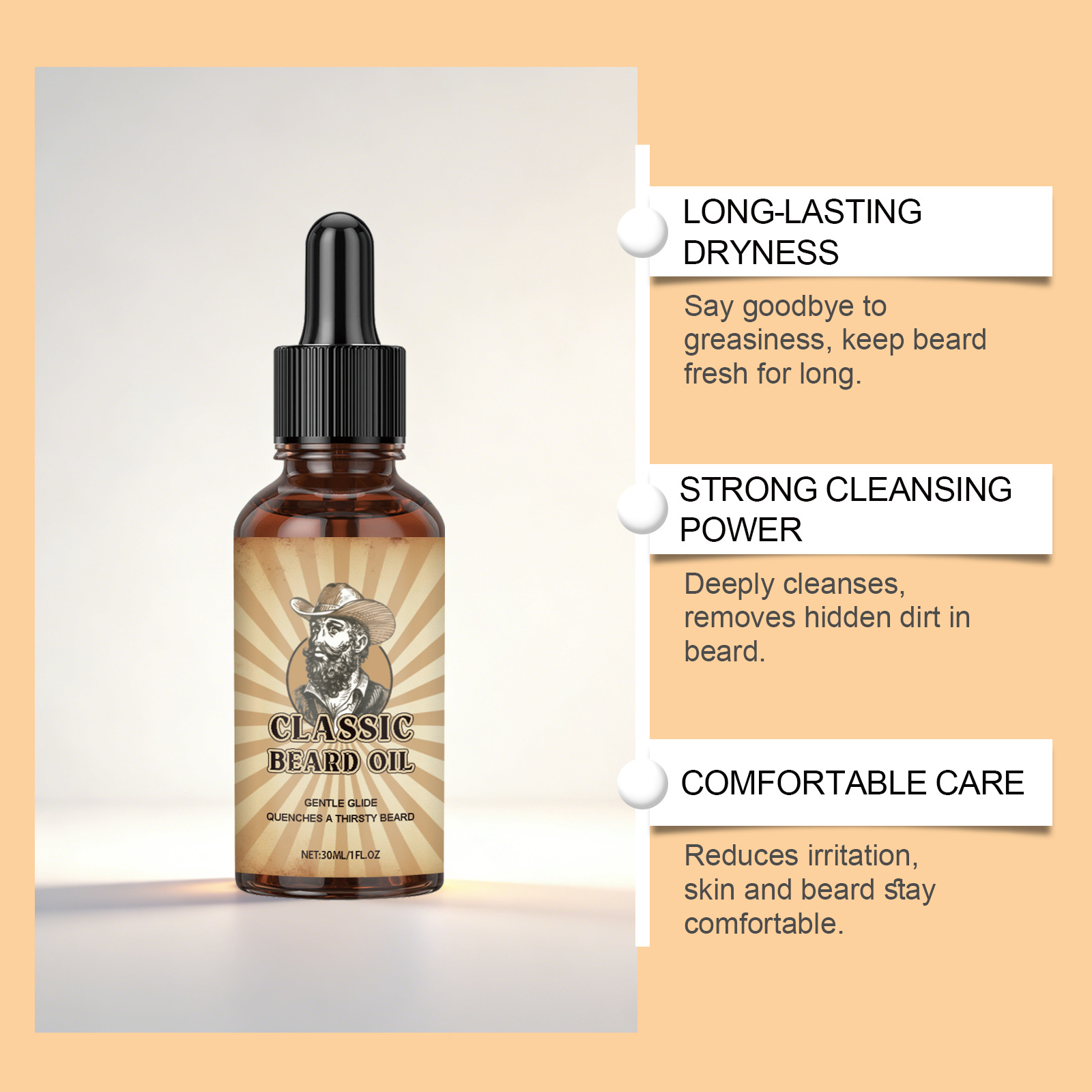 Эфирное масло для ухода за рос – обзор и цена Beard Oil