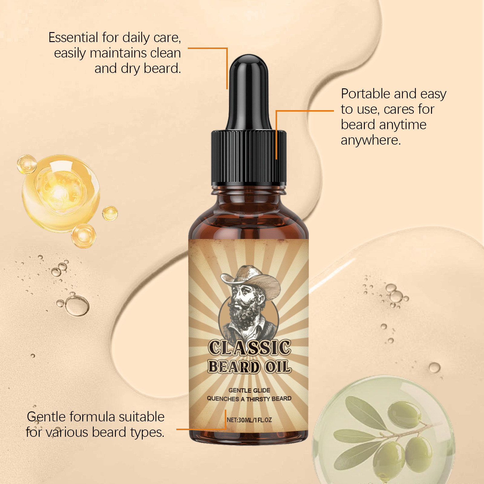 Эфирное масло для ухода за рос – обзор и цена Beard Oil